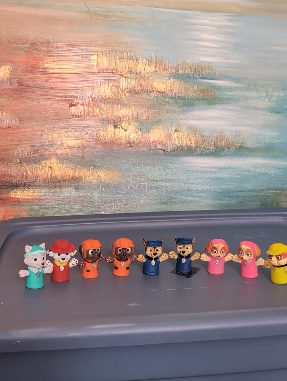 PAW Patrol Mini Figure Finger Puppets Set - Assorted Colors